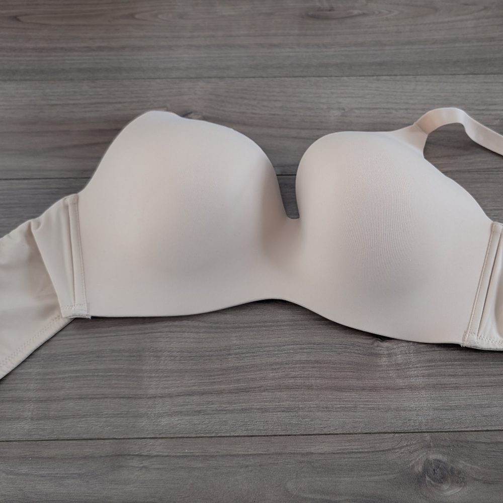 Beige Strapless Bra